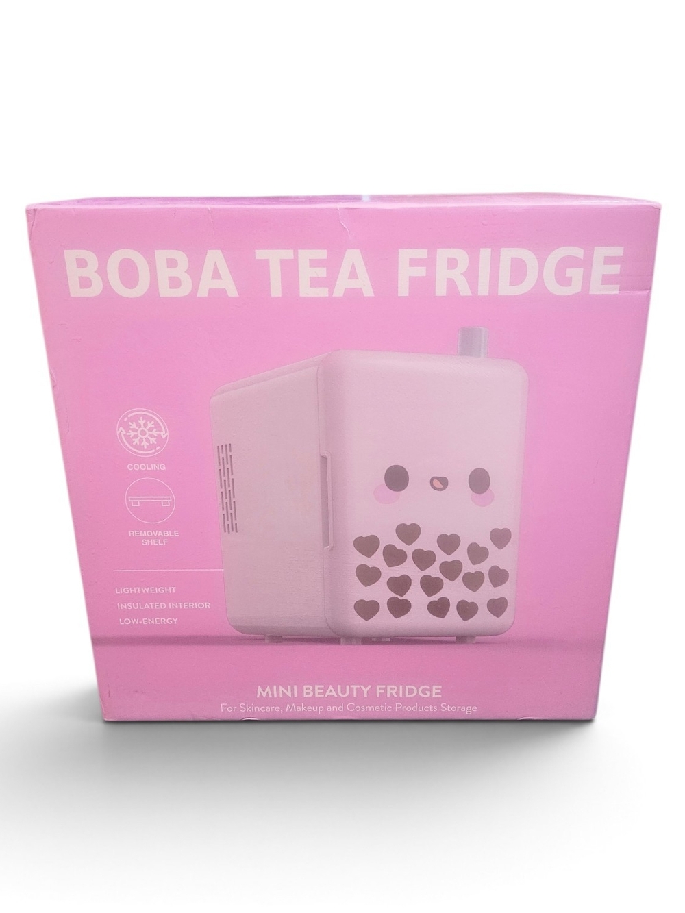 NEW IN BOX Viral TikTok Boba Tea Mini Beauty Fridge Purple 4L Skincare Cooler